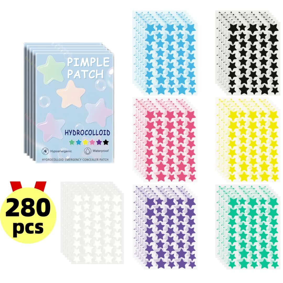 Skincare Routine - 280 stuks Star Acne Patch, waterdicht