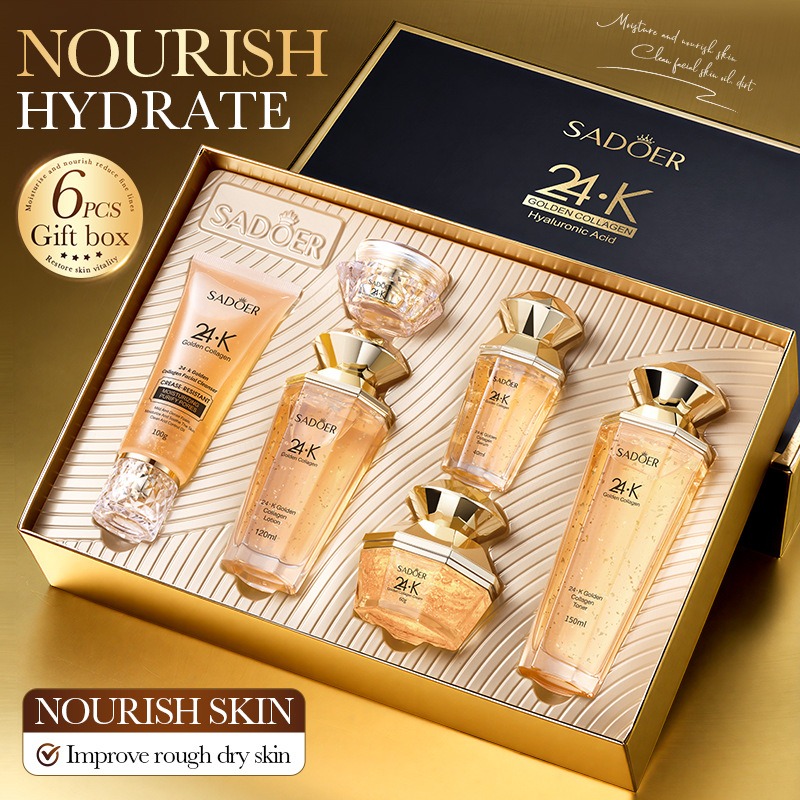 Skincare Routine - 24K Goud Collageen Proteïne Skincare Set