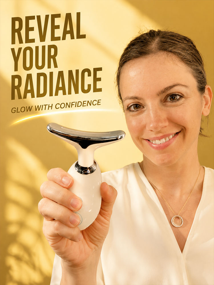 Skincare Routine - Gezichts- en halsliftmassageapparaat EMS Microcurrent Beauty