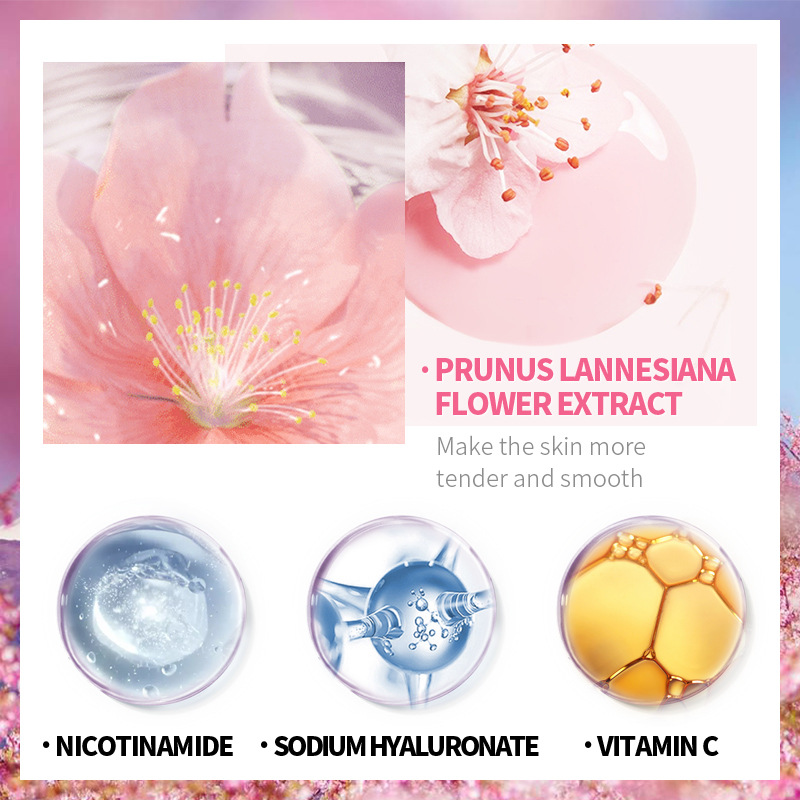 Laikou 8 Stuks Sakura Gezichts - Hyaluronic Acid Serum recensie en prijs